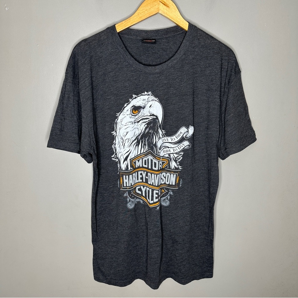Harley-Davidson Men's Gray Eagle Graphic T-Shirt